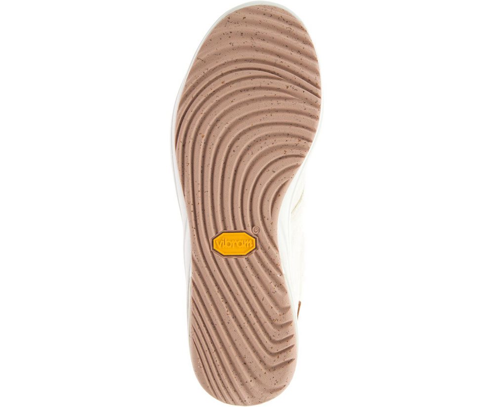 Merrell Sneakers White - Gridway Mid Canvas - Womens 46IUMRZNP